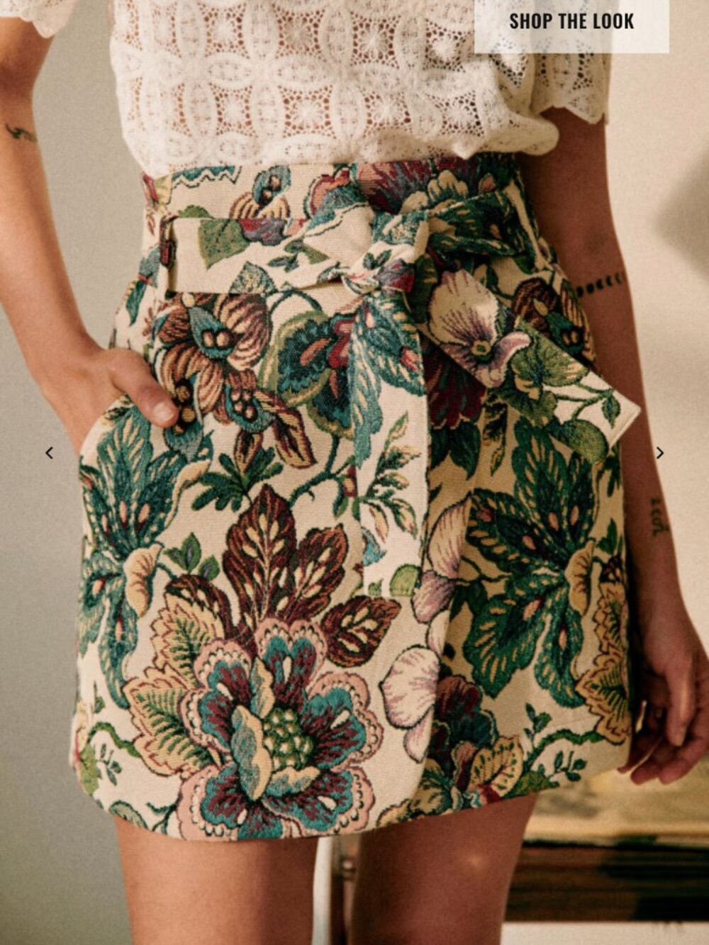 Sezane Leandra Skirt- Jacquard fantasy